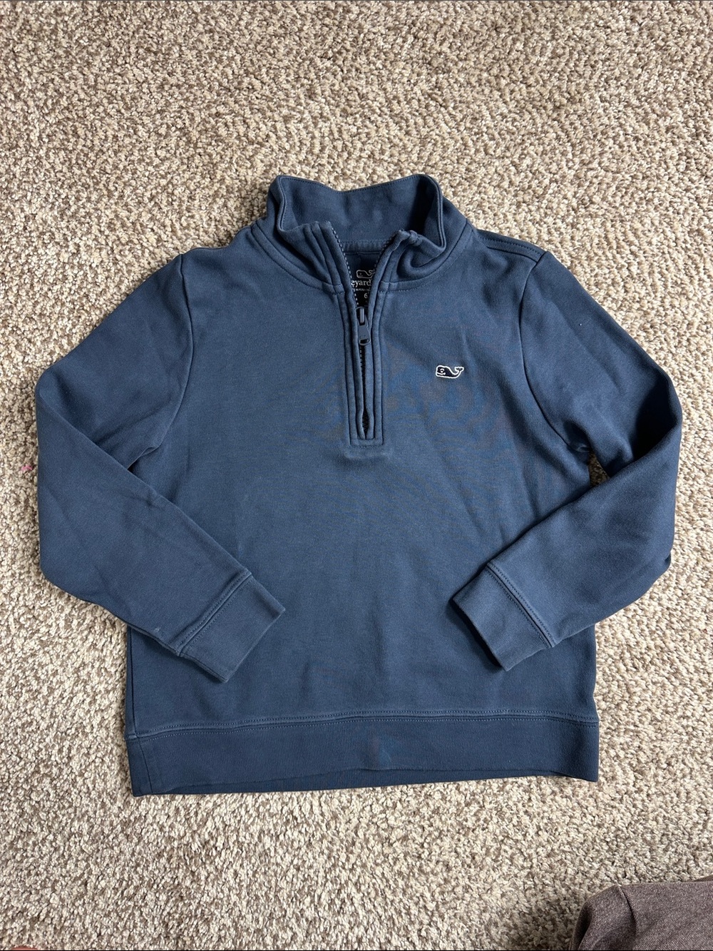 Vineyard Vines Kids Navy Half-Zip Sweatshirt